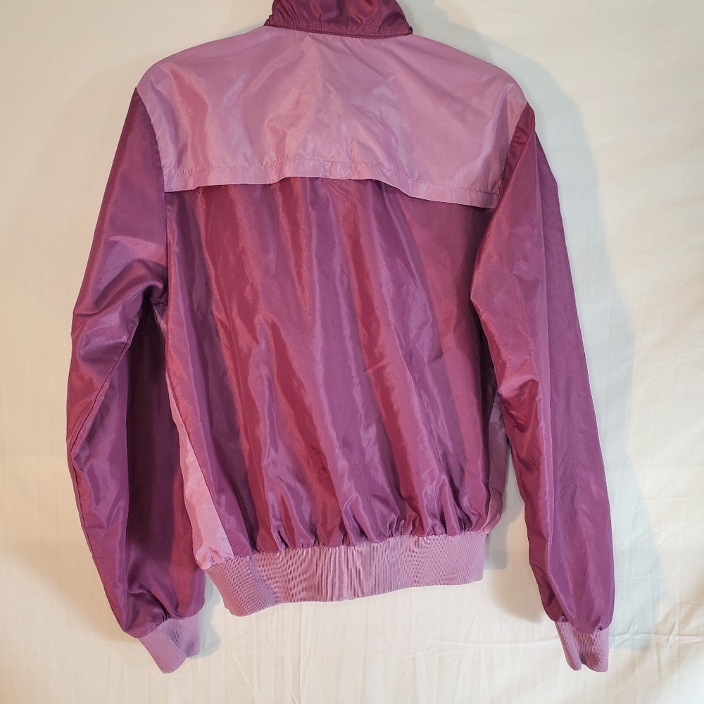Vintage 80's Women's Nike Medium Purple Nylon Track Jacket Windbreaker - Picture 3 of 4
